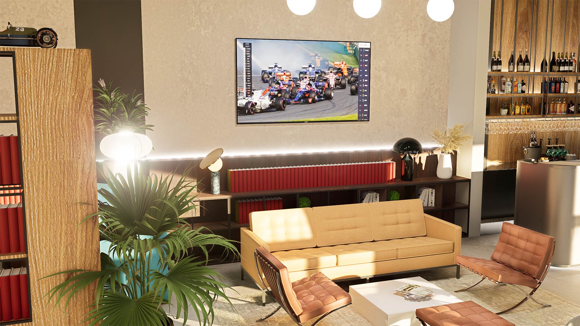 L'interno del CluHouse