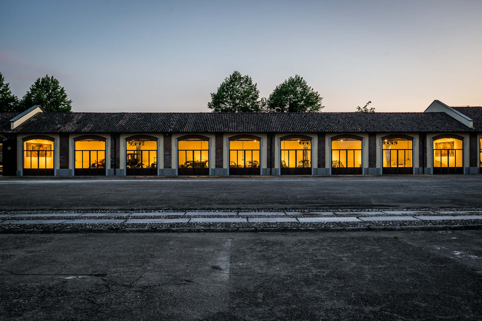 La vista esterna dell'aia